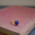 GEM RING: Pear Lapis Lazuli