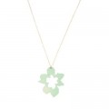 Orchid Necklace: Mint Green
